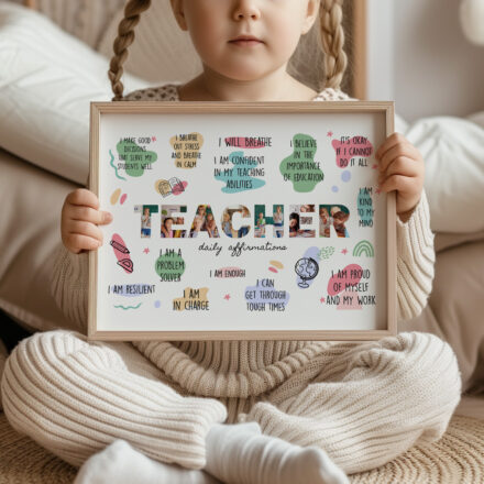 Lámina Teacher Photo Collage