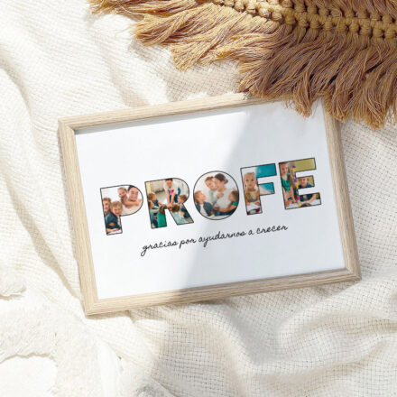 Lámina Profe Photo Collage